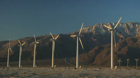 Pan Windmills Video stock 35575655