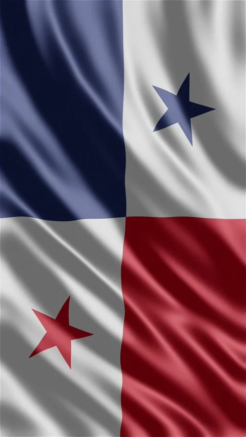 Panam waving flag Stock Footage 288004478