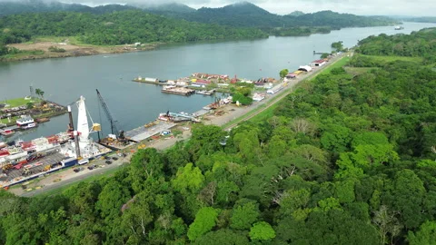 Panama Canal at Gamboa Stock Footage 336522440