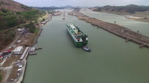 Panamá Channel 스톡 동영상 78206238