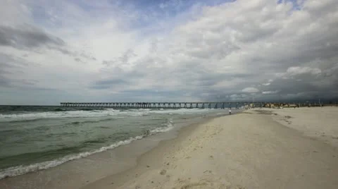 Panama City Beach Multi-Angle Time Lapse Stock Footage 12462715