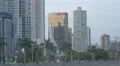 Panama City with buildings on the shore 4k or 4k+ Resolution