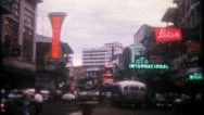 Panama City, Busy Street Scene 1950S Vintage Film Home Movie 2936 Stock Footage
