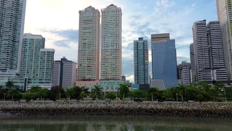 Panama City Cinta Costera Stock Footage 243688295