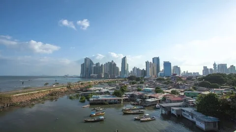 Panama City Skyline Stock Footage 82447271