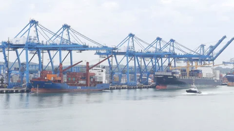 Panama containers Stockbeeldmateriaal 32162556