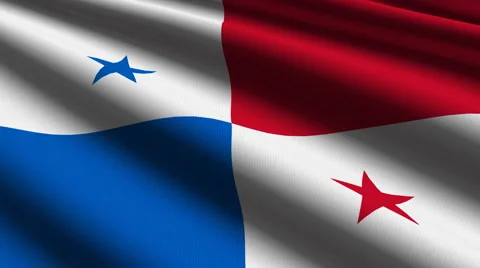 Panama flag close up Stock Footage 936023