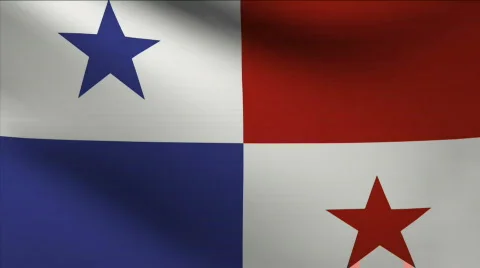 Panama Flag Stock Footage 518968