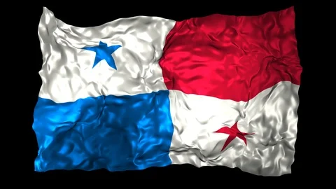 Panama flag Stock Footage 110826180
