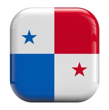 Panama flag icon Stock Illustration
