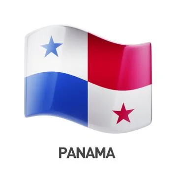 Panama Flag Icon Stock Illustration