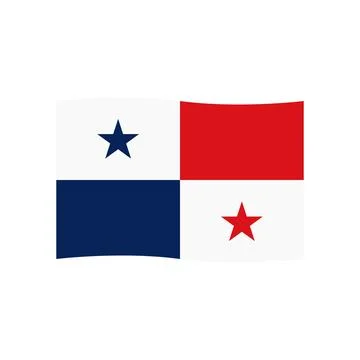 Panama flag icon vector Stock Illustration