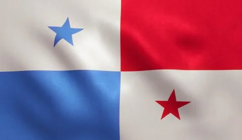 Panama Flag Stock Illustration