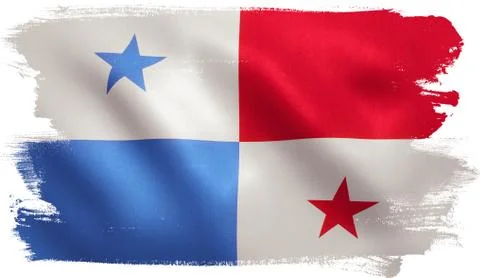Panama Flag Stock Illustration