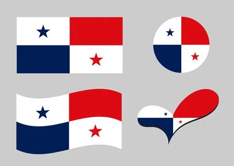 Panama Flag Stock Illustration