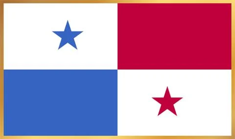 Panama Flag Illustration Stock Illustration
