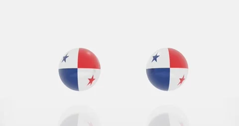Panama flag symbol Stock Footage 194130629