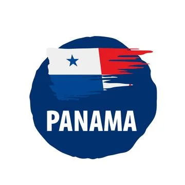 Panama flag, vector illustration on a white background Panama national fla... Stock Photos