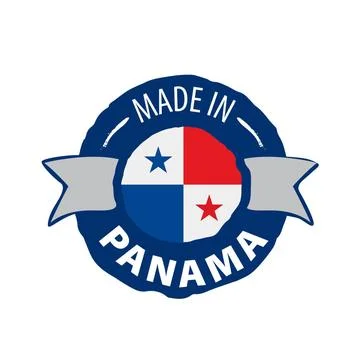 Panama flag, vector illustration on a white background Panama national fla... Stock Photos