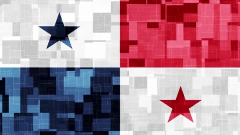 Panama flag wallpaper technology background aimation Stock Footage 262772827