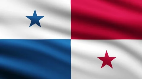 Panama Flag Waving Animation Background Full Screen Flag Of Panama Stock Footage 268650732