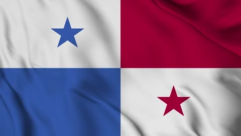 Panama flag Waving Stock Footage 294136541