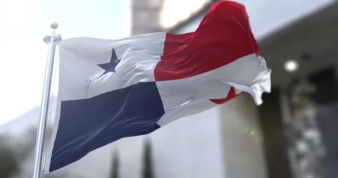 Panama-flag-waving-seamless-loop-4k-60fps Stock Footage 331002052