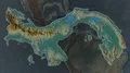Panama - hub of the world. Relief 4k or 4k+ Resolution