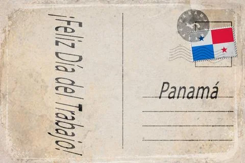 Panama Labour Day Celebration Background Stock Illustration