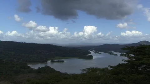 Panama Lake Stock Footage 45947624