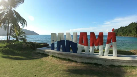 PANAMA letters panoramic 4K Stock Footage 167655457