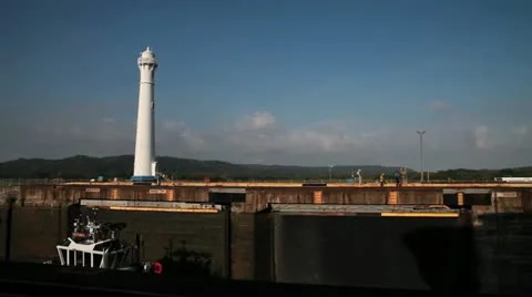 Panama Light tower Stock Footage 11061109