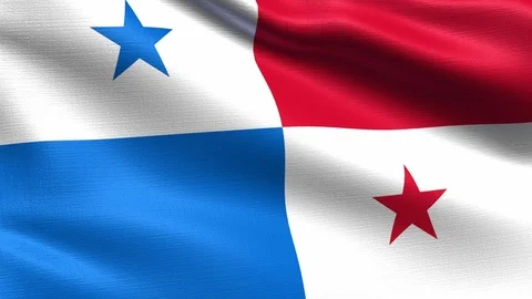 Panama Looping Flag 4K Stock Footage 107200409