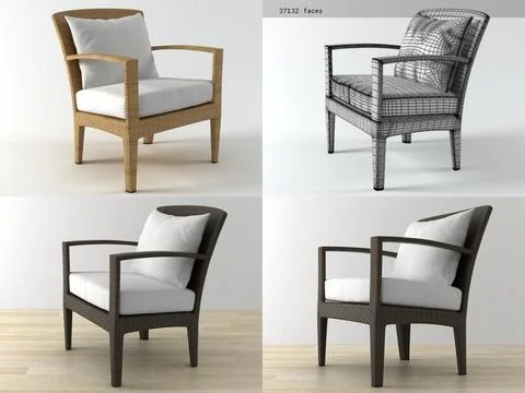 Panama Lounge Chair 3D Model