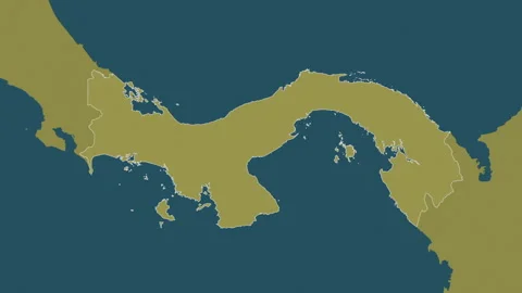 Panama map - drive. Border. Pattern. Stock Footage 241717063
