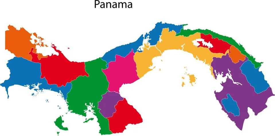 Panama map Stock Illustration
