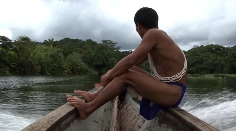 Panama Native man Stock Footage 43337798
