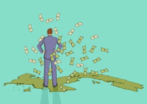 Panama Papers Scandal Stock Illustration