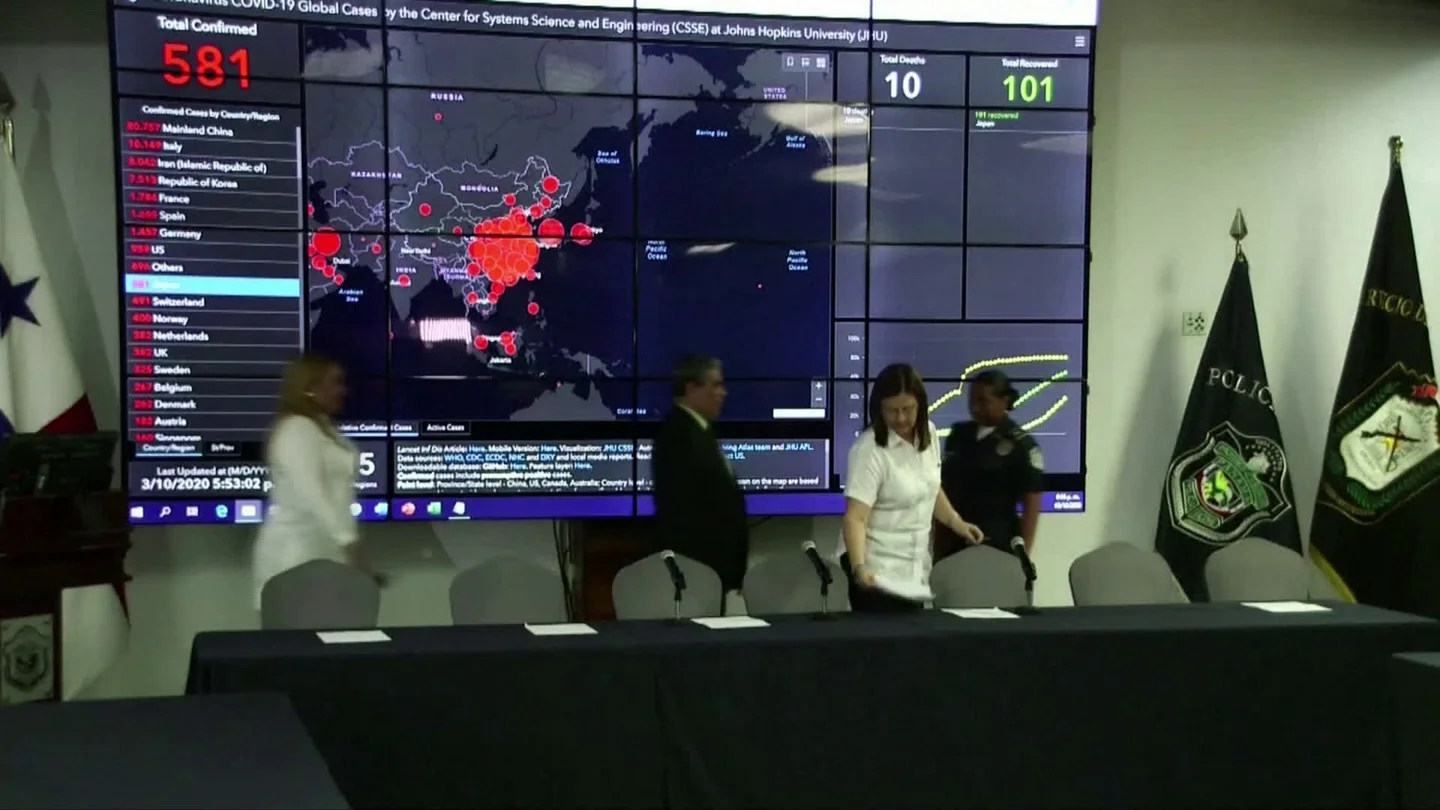 Panama Reports First Coronavirus Death Stock Footage