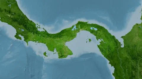 Panama, satellite B - raw data Stock Illustration