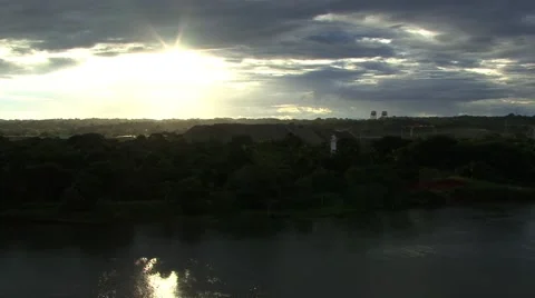 Panama Sun rise Stock Footage 42977674