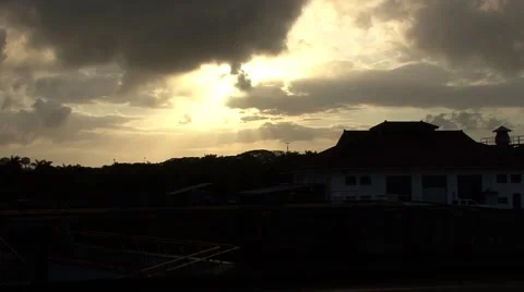Panama Sunset Video stock 45940634