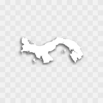 Panama vector map silhouette 库存插图