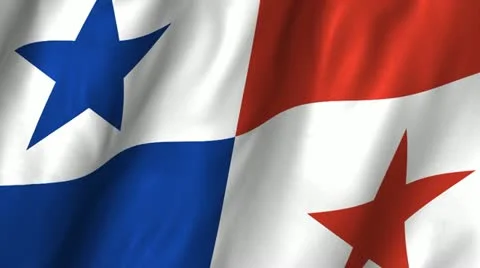 Panama Waving Flag Stock Footage 12355043