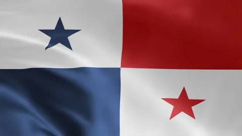 Panama Waving Flag Seamless Loop Animation 4k Stock-Footage 252152808