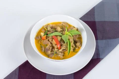 Panang curry with beef Stock Photos