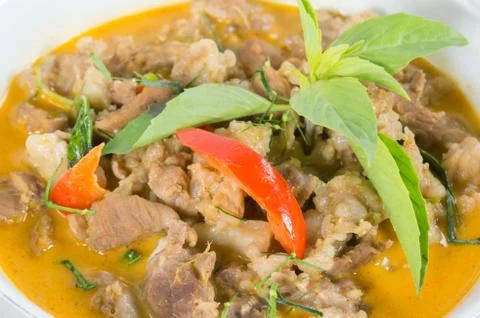 Panang curry with beef 写真素材