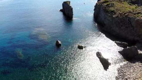 Panarea Island - Cala Junco Video stock 304264474