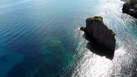 Panarea Island - Cala Junco Video stock 304264481
