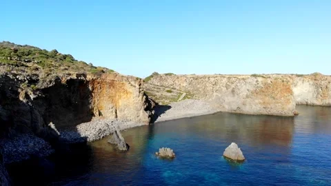 Panarea Island - Cala Junco Video stock 304264486